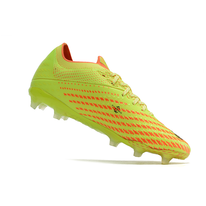 New Balance Vivid Spark Soccer Shoes-Green/Orange-4737538