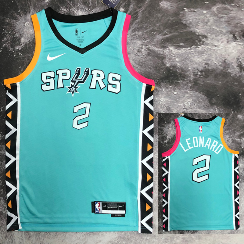 22-23 Sa Spurs LEONARD #2 Green City Edition To...