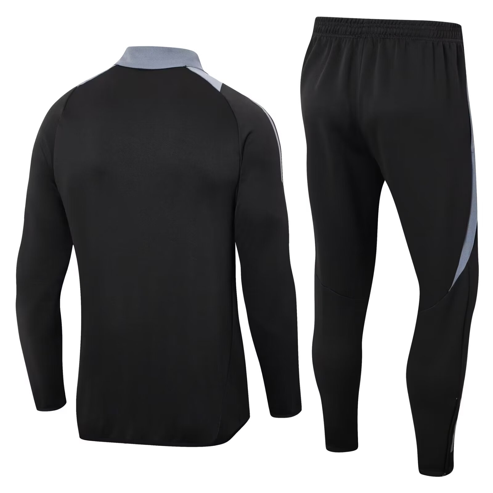 2024 AD Black Jacket Tracksuit