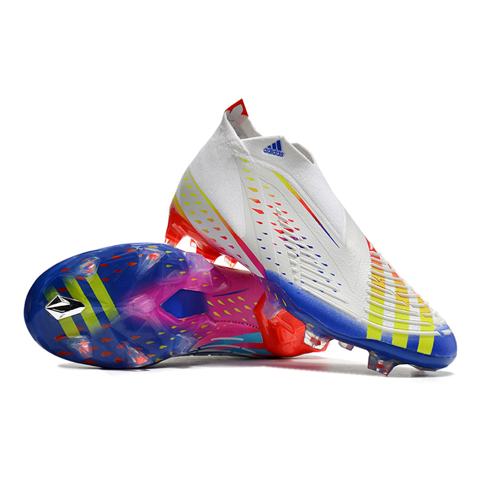Predator FIFA World Cup Qatar 2022 Edge+FG Soccer Shoes-White/Blue-8867696