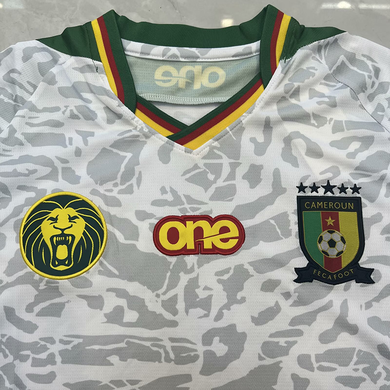 2024 Cameroon White Special Edition Fans Soccer...