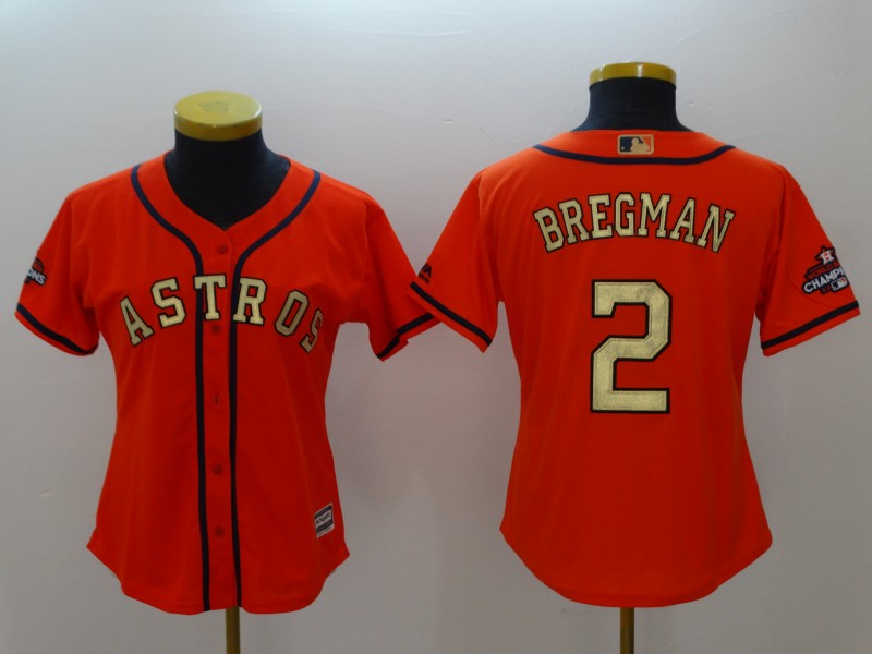 Houston Astros Women's champions baseball jersey BREGMAN 2 fans edition