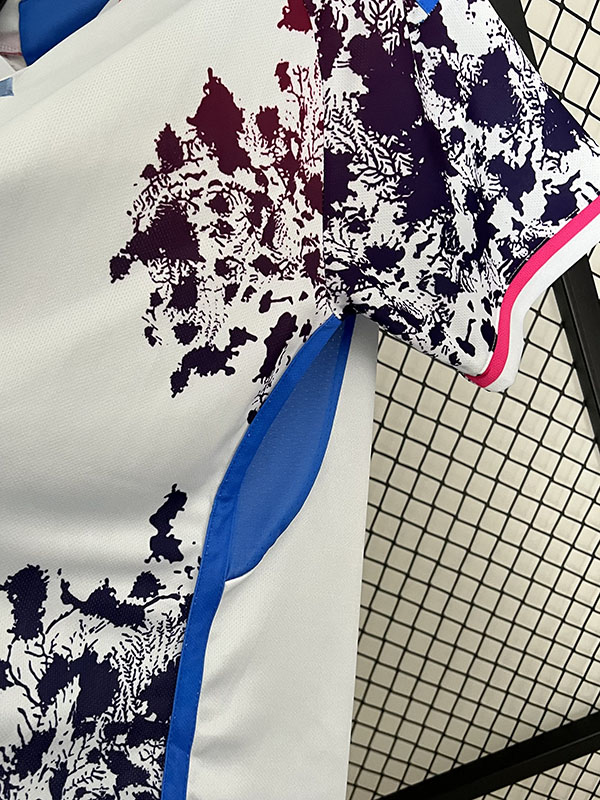 2023 Spain Purple Blue White Fans Soccer Jersey 一星