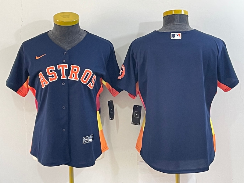 Houston Astros Women's baseball jersey fans edition