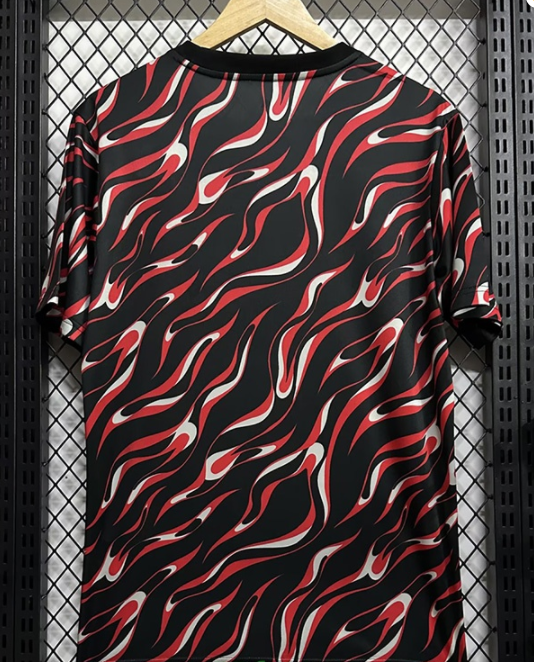 24-25 Man Utd Red Black Fans Training shirts
