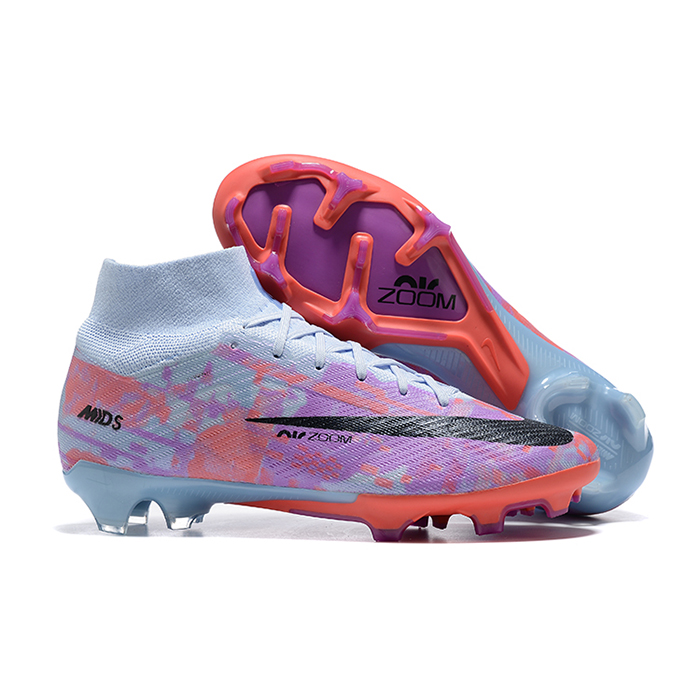Air Zoom Mercurial Superfly IX Elite FG Lucent Pack High Soccer Shoes-Rose Red/Grey-277895