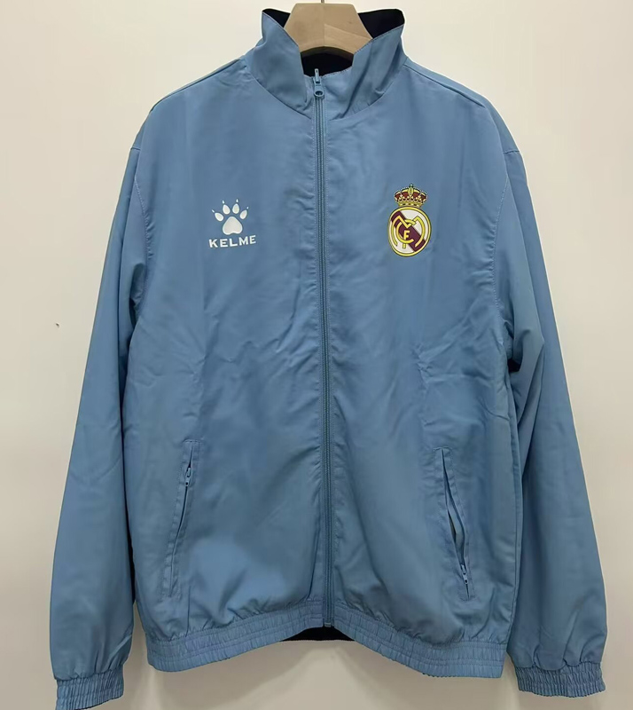24-25 RMA Light blue & Black Retro Double Sided Windbreaker (双面风衣)