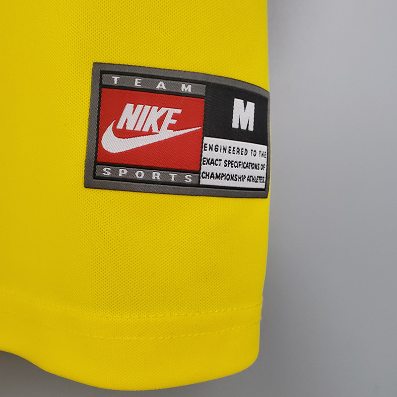 1998 Brazil Home Retro Soccer Jersey(亲笔签名 号码)