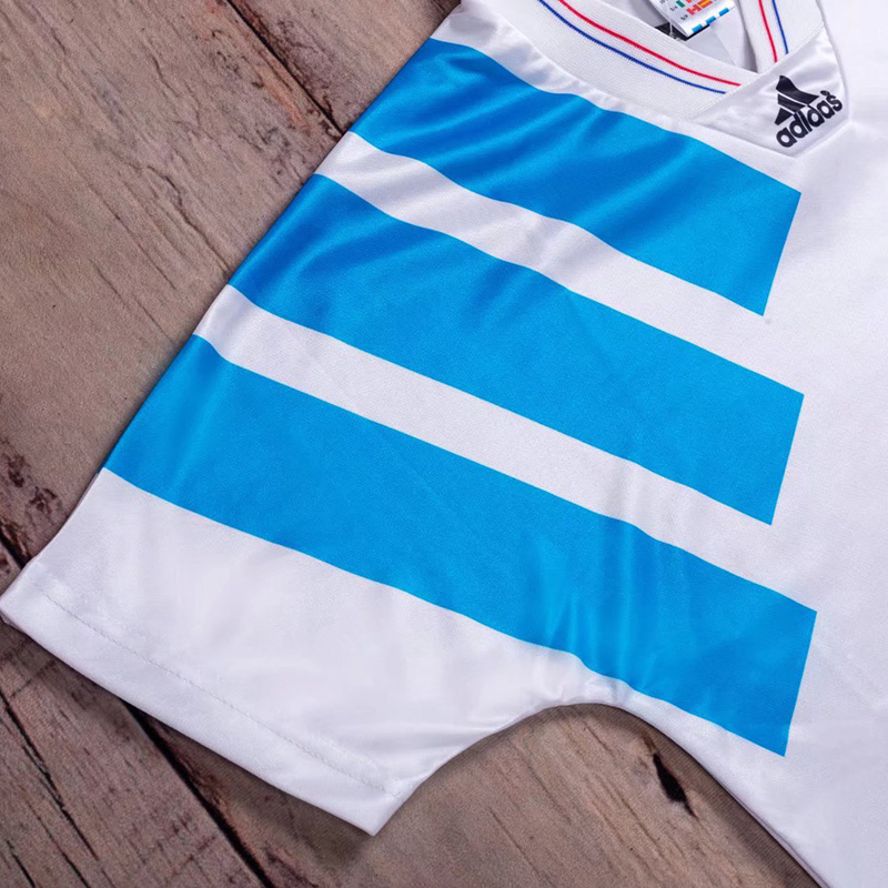 1992-1993 Marseille Home Retro Soccer Jersey