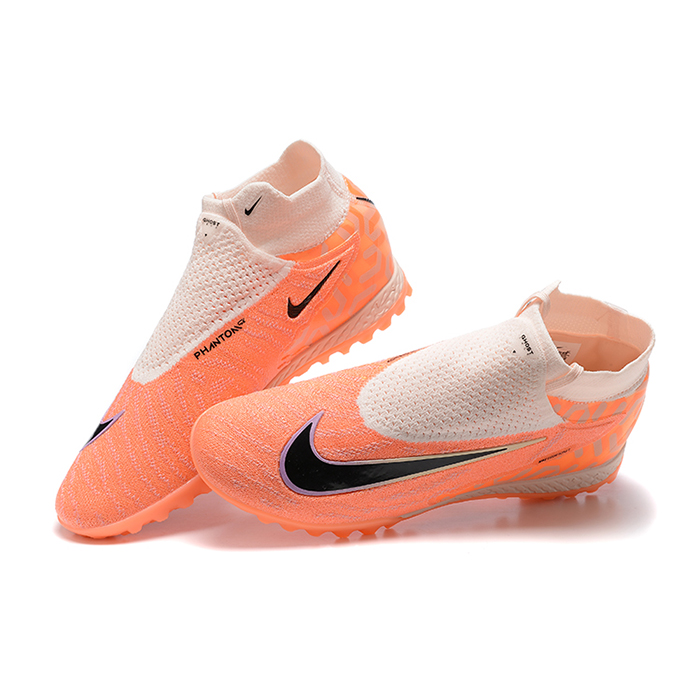 Phantom GX Elite DF Link TF High Soccer Shoes-Orange/Gray-8136390