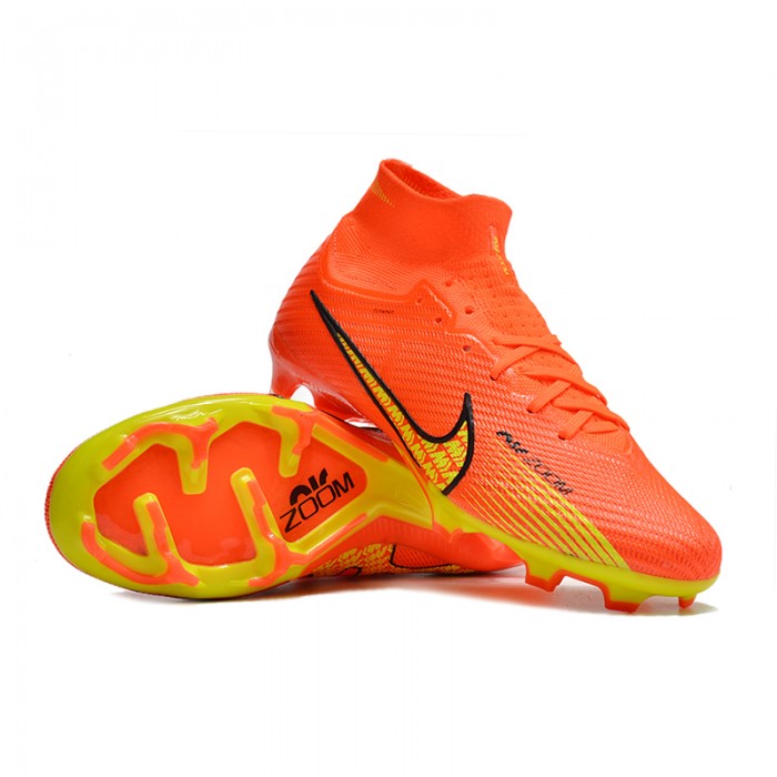 Air Zoom Mercurial Superfly IX Elite FG High Soccer Shoes-Red/Yellow-6086457