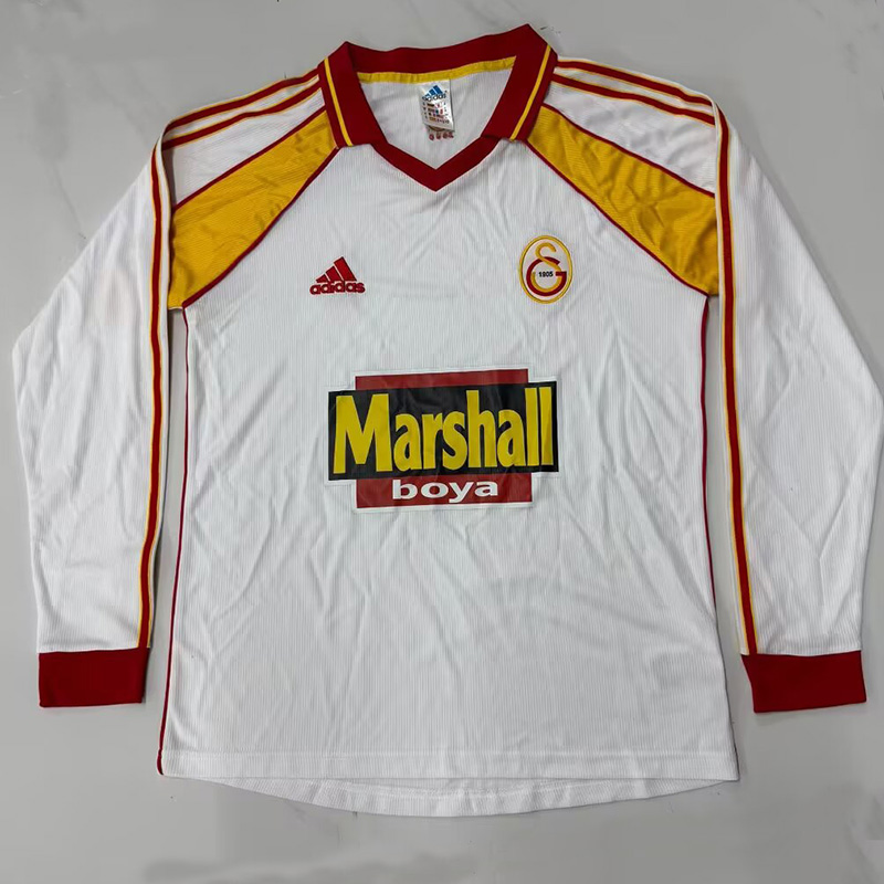 1999-2000 Galatasaray Away Long Sleeve Retro Soccer Jersey (长袖)