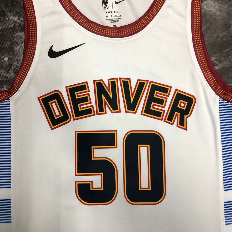 22-23 Nuggets GORDON #50 White City Edition Top...