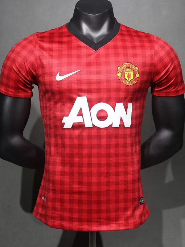 2012-2013 Man Utd Home Player Version 球员 Retro Soccer Jersey