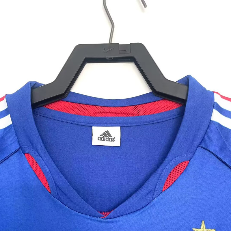 2004 France Home Retro Soccer Jersey