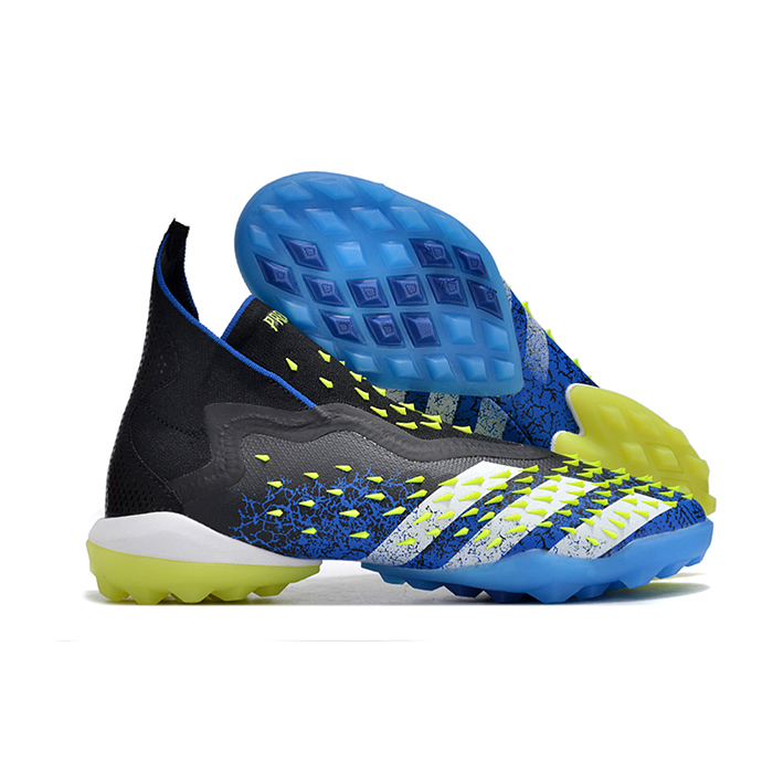 PREDATOR FREAK .1 TF High Soccer Shoes-Black/Blue-1597358