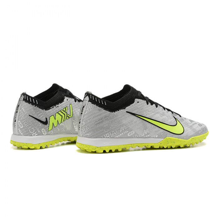 Vapor 15 Academy TF Soccer Shoes-Grey/Green-2946154