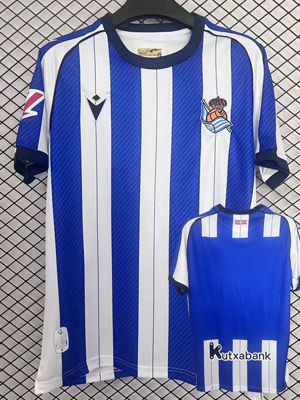25-26 Real Sociedad Home Fans Soccer Jersey