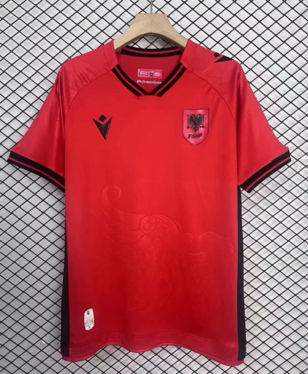 25-26 Albania Home Fans Soccer Jersey
