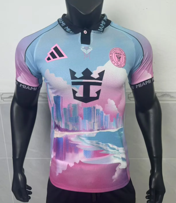 25-26 Inter Miami Pink Blue Special Edition Player Version Soccer Jersey