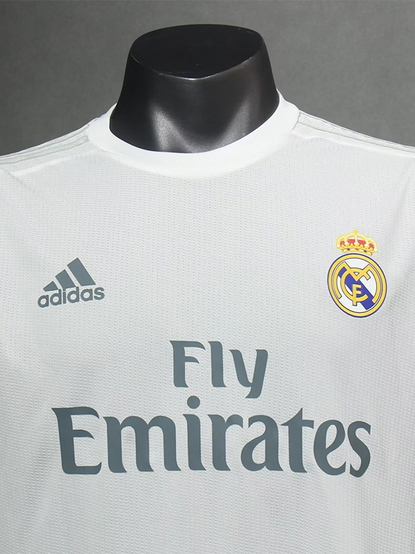 2015-2016 RMA Home Player Version 长袖球员 Long Sleeve Retro Soccer Jersey