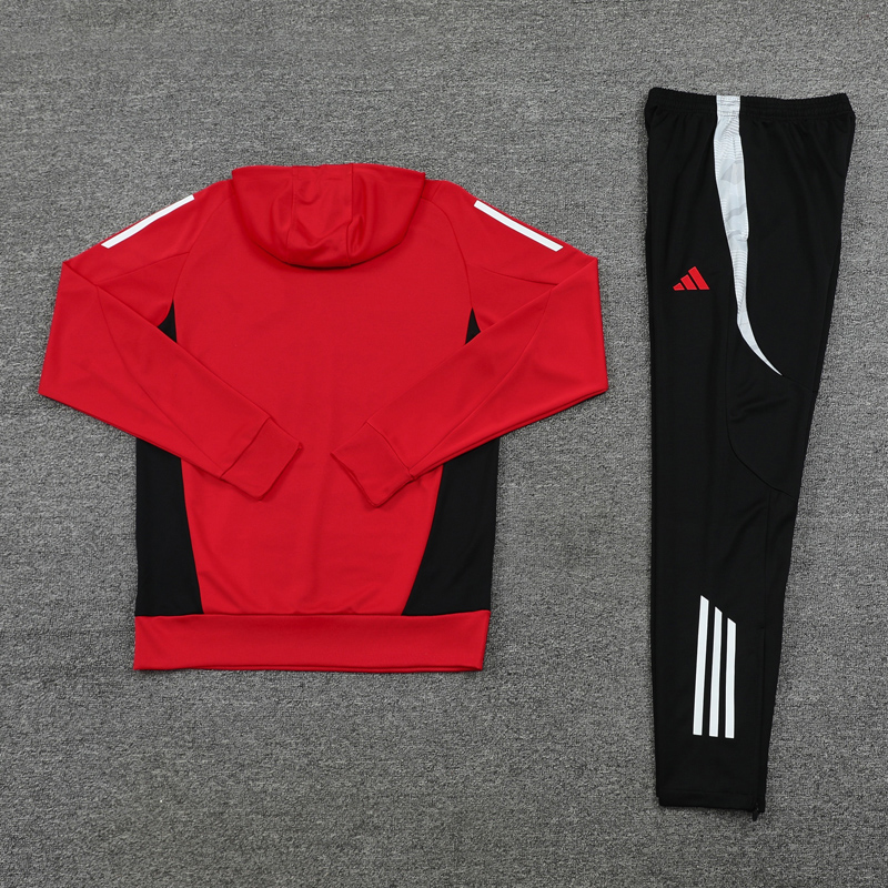24-25 ManUtd Red Hoodie Tracksuit (卫衣套装)