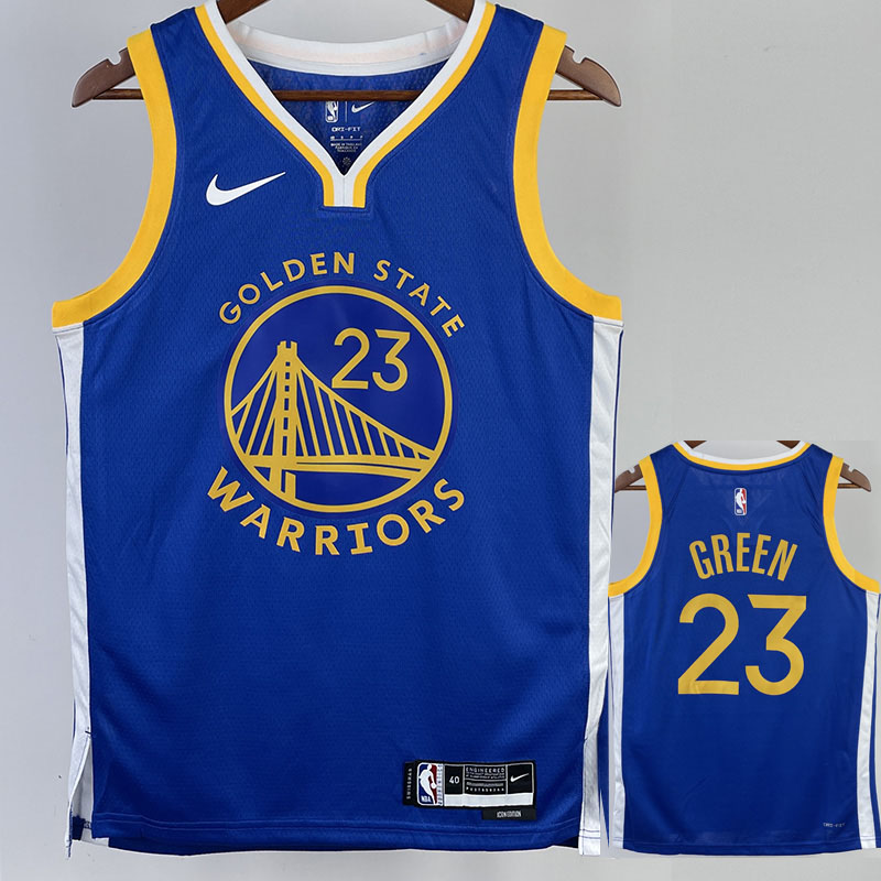 22-23 WARRIORS GREEN #23 Blue Top Quality Hot P...