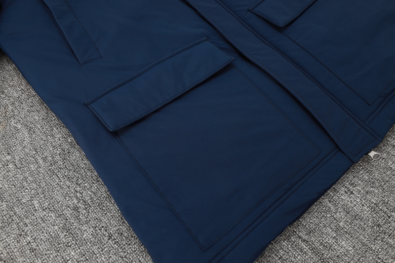 24-25 ACM Royal Blue Hooded Windbreaker Fabric Cotton Coat #G258(红标)