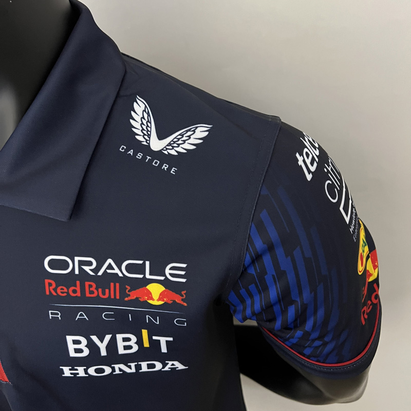 2023 F1 Red Bull Royal Blue Polo Racing Suit(有领)