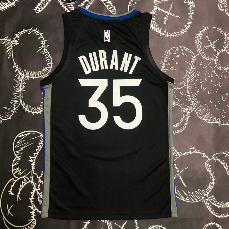 2020 Warriors DURANT #35 Black Grey Top Quality...