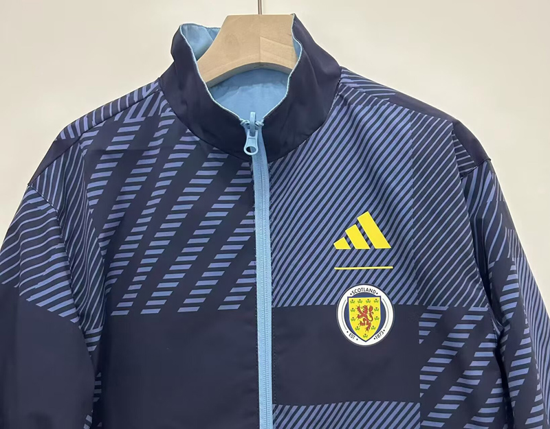 24-25 Scotland Grey & Light blue Double Sided Windbreaker (双面风衣)