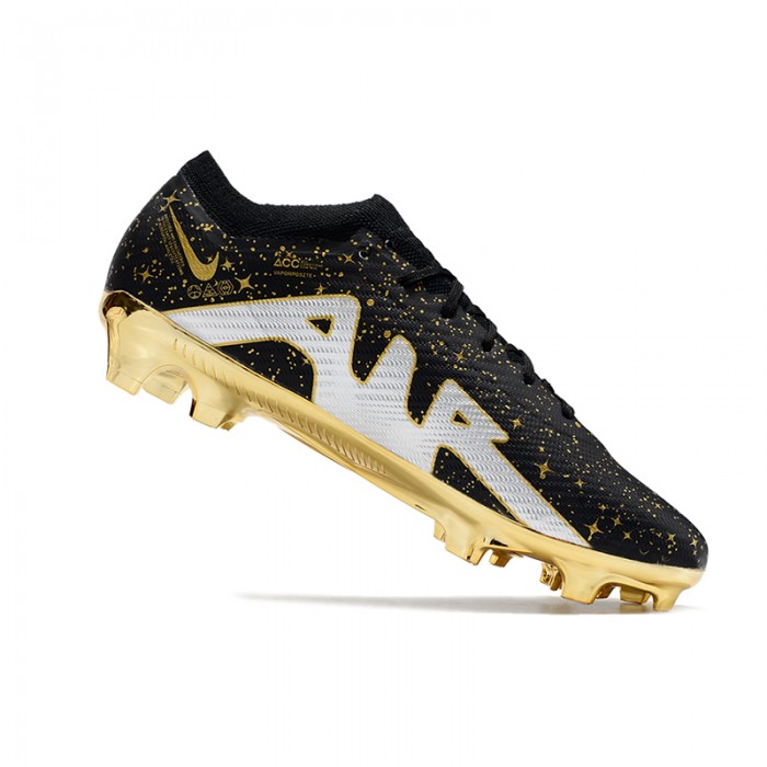 Air Zoom Mercurial Superfly IX Elite FG Soccer Shoes-Black/Gold-2385948