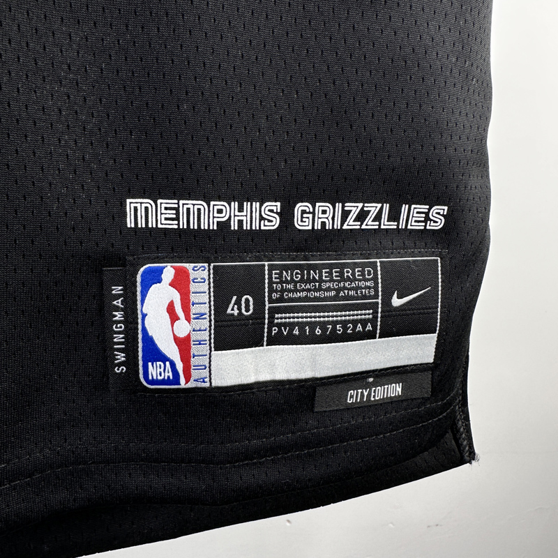 23-24 Grizzlies BANE #22 Black City Edition Top...