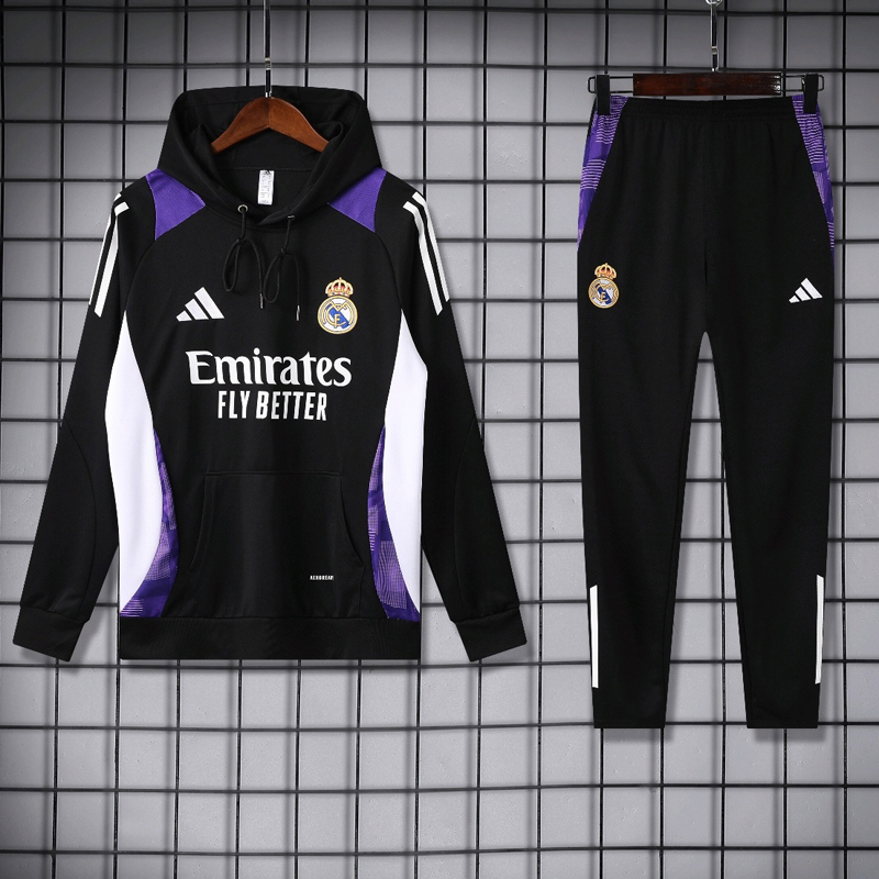 24-25 RMA Black Hoodie Tracksuit (卫衣套装)