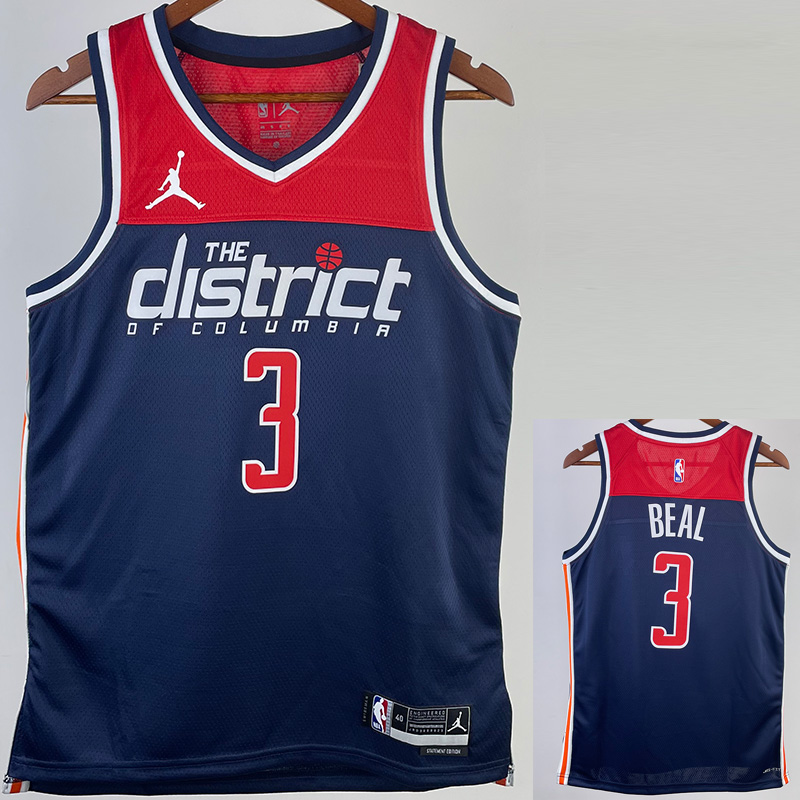 22-23 Wizards BEAL #3 Royal Blue Top Quality Ho...