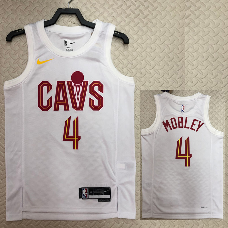 22-23 Cleveland Cavaliers MOBLEY #4 White Top Q...