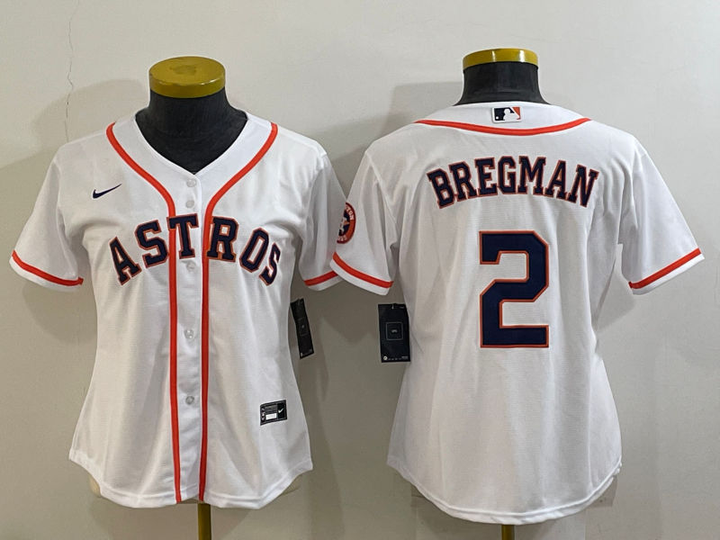 Houston Astros Women's baseball jersey BREGMAN 2 fans edition