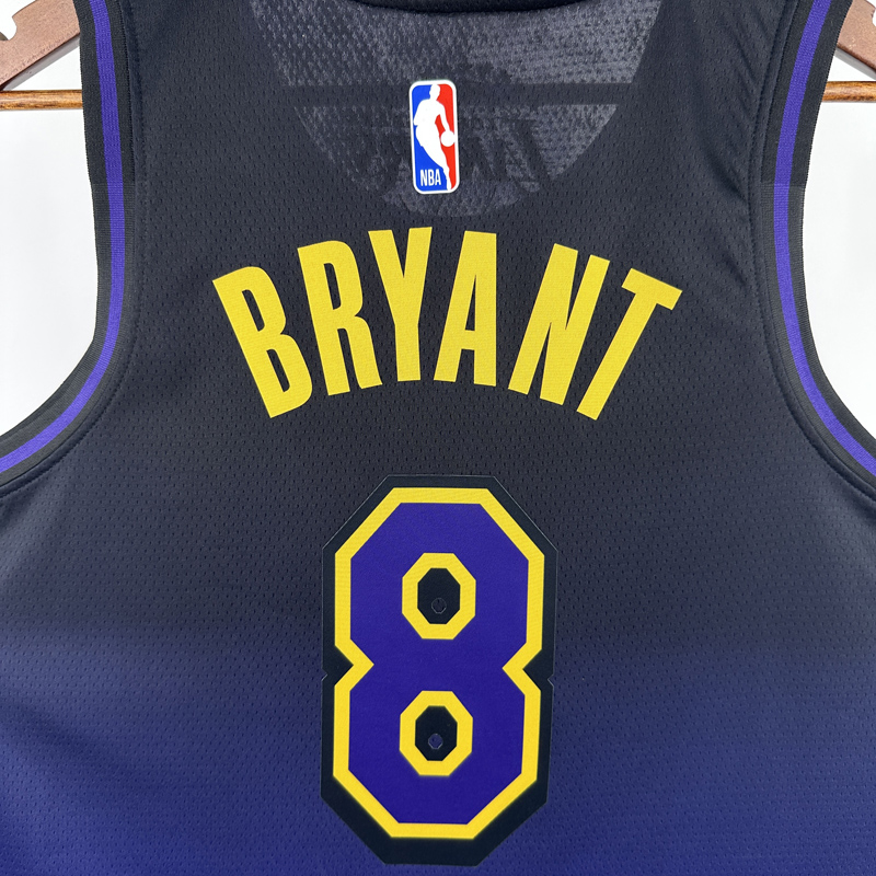 24-25 LAKERS BRYANT #8 Royal blue City Edition Top Quality Hot Pressing NBA Jersey