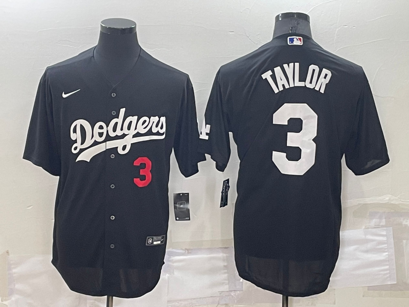 2022 Men's Los Angeles Dodgers TAYLOR 3 black MLB Jersey