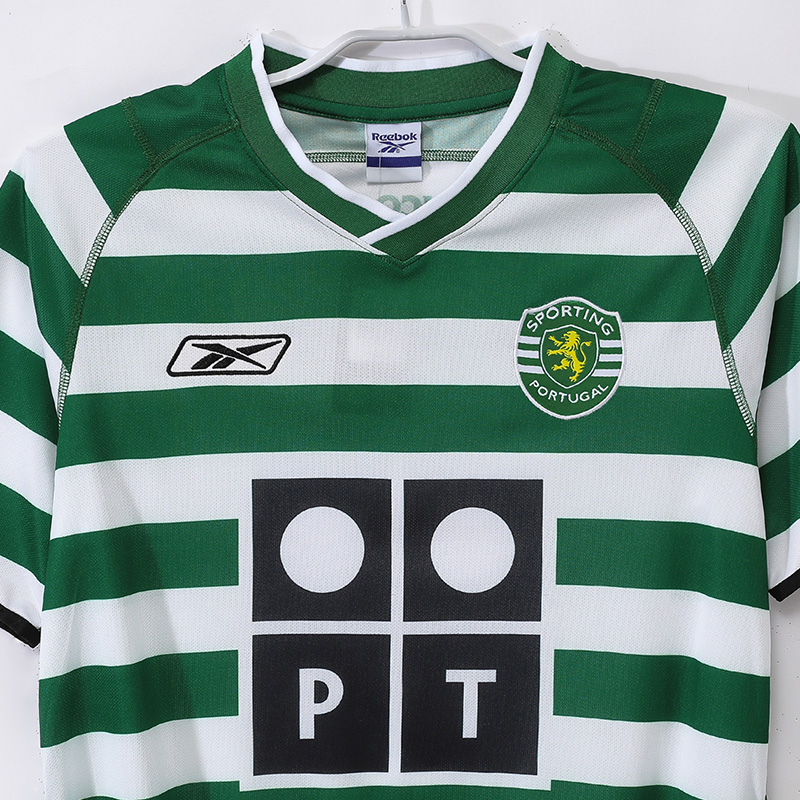 2003-2004 Sporting Lisbon Home Retro Soccer Jersey
