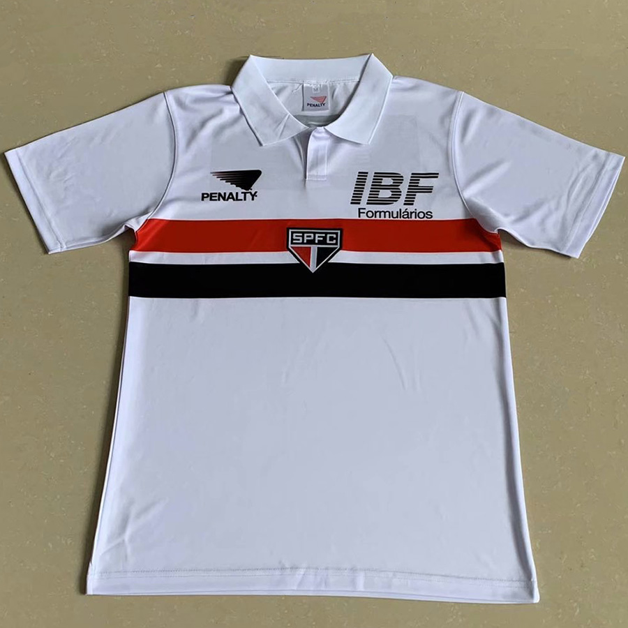 1991 Sao Paulo Home Retro Soccer Jersey