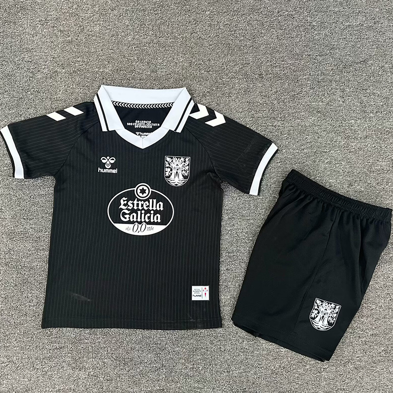 25-26 Celta 100th Anniversary Black Kids Soccer Jersey