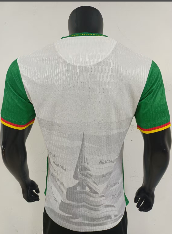25-26 Cameroon White Player Version Soccer Jersey