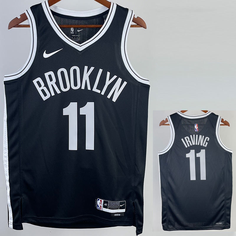 22-23 NETS IRVING #11 Black Top Quality Hot Pre...