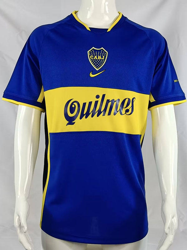2001 Boca Juniors Home Retro Soccer Jersey