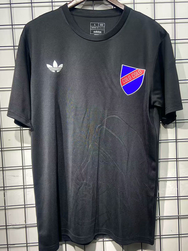 25-26 Colo-Colo 100th Anniversary Black Fans Soccer Jersey  *蓝队标
