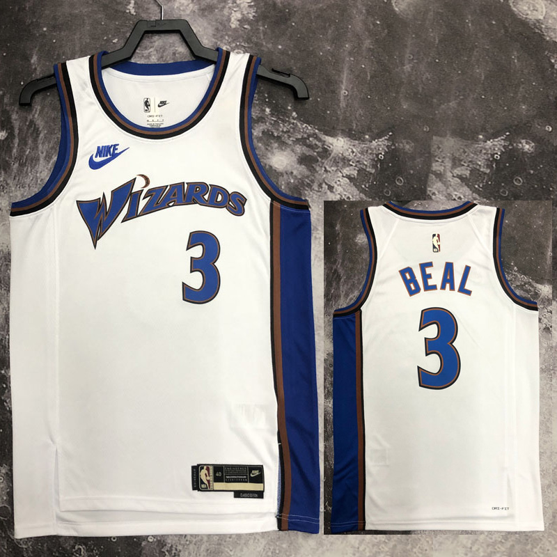22-23 Wizards BEAL #3 White Top Quality Hot Pre...
