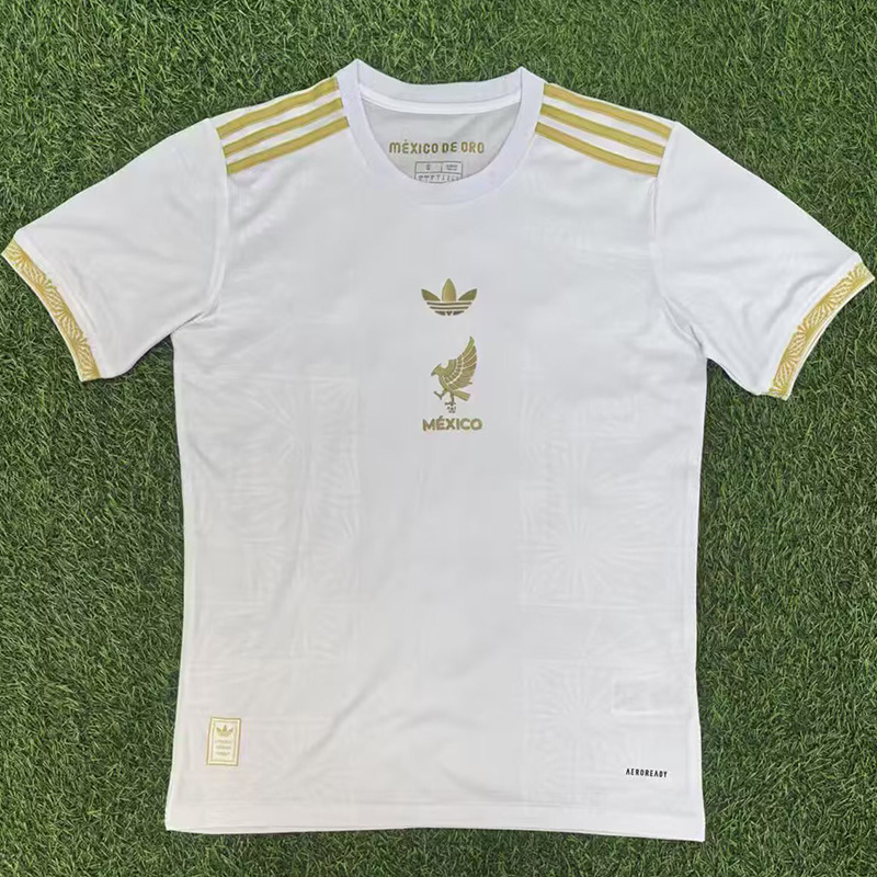 25-26 Mexico Gold Cup White Fans Soccer Jersey
