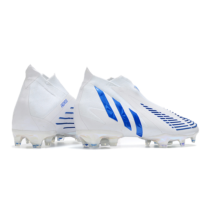 Predator Edge Geometric+ FG Soccer Shoes-White/Blue-4120775