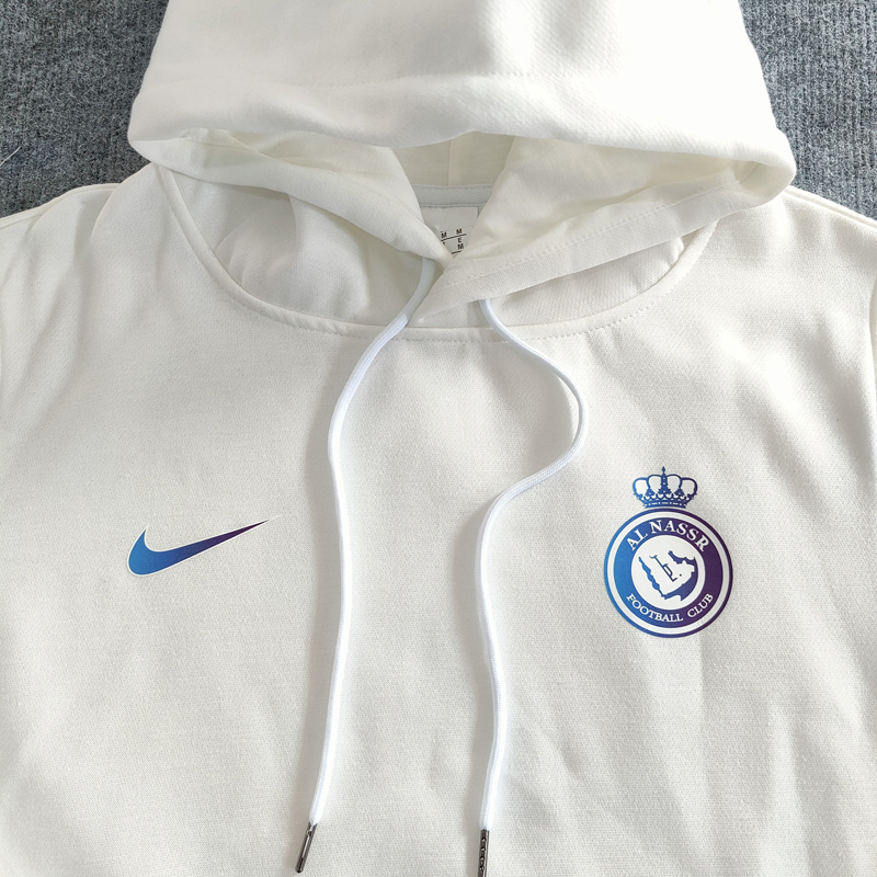 2023 Al-Nassr White Hoody 白色(加绒-背后带7)